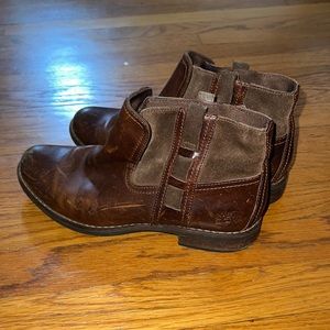 Brown Leather Timberland Chelsea Boots size 8